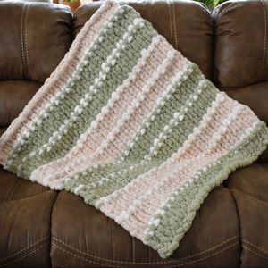 Handmade Chunky Knit Baby Blanket